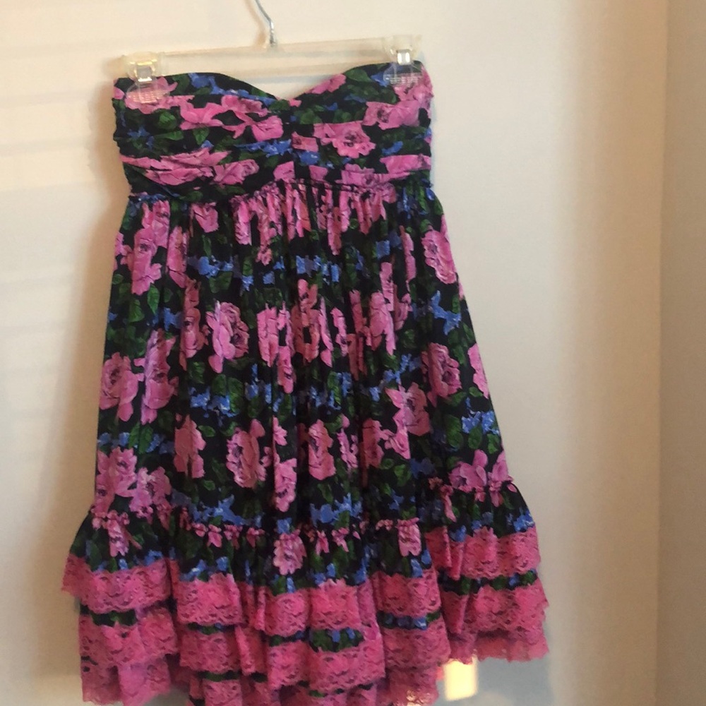 Floral ruffle dress